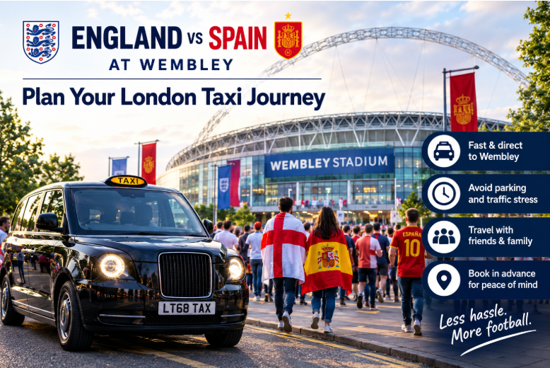 England vs Spain at Wembley: Plan Your London Taxi Journey