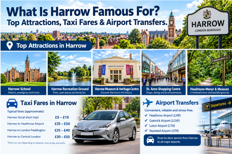 What Is Harrow Famous For? Top Attractions, Taxi Fares & Airport Transfers